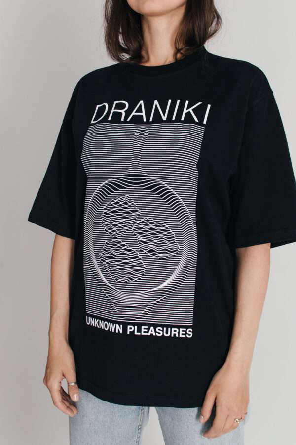 Цішотка Унісэкс «Draniki. Unknown Pleasures» Чорная