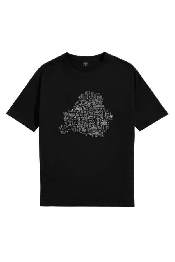 Цішотка Унісэкс «Мапа Беларусі» Чорная