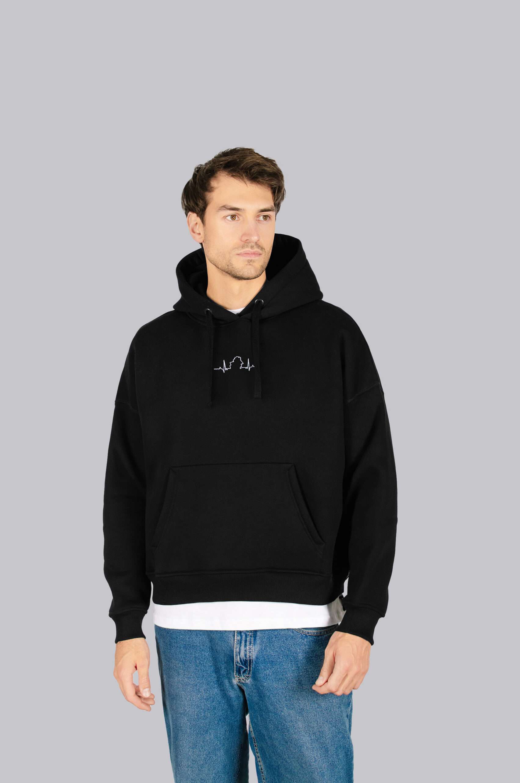 Худзі Унісэкс «Рытм твайго сэрца» Чорны