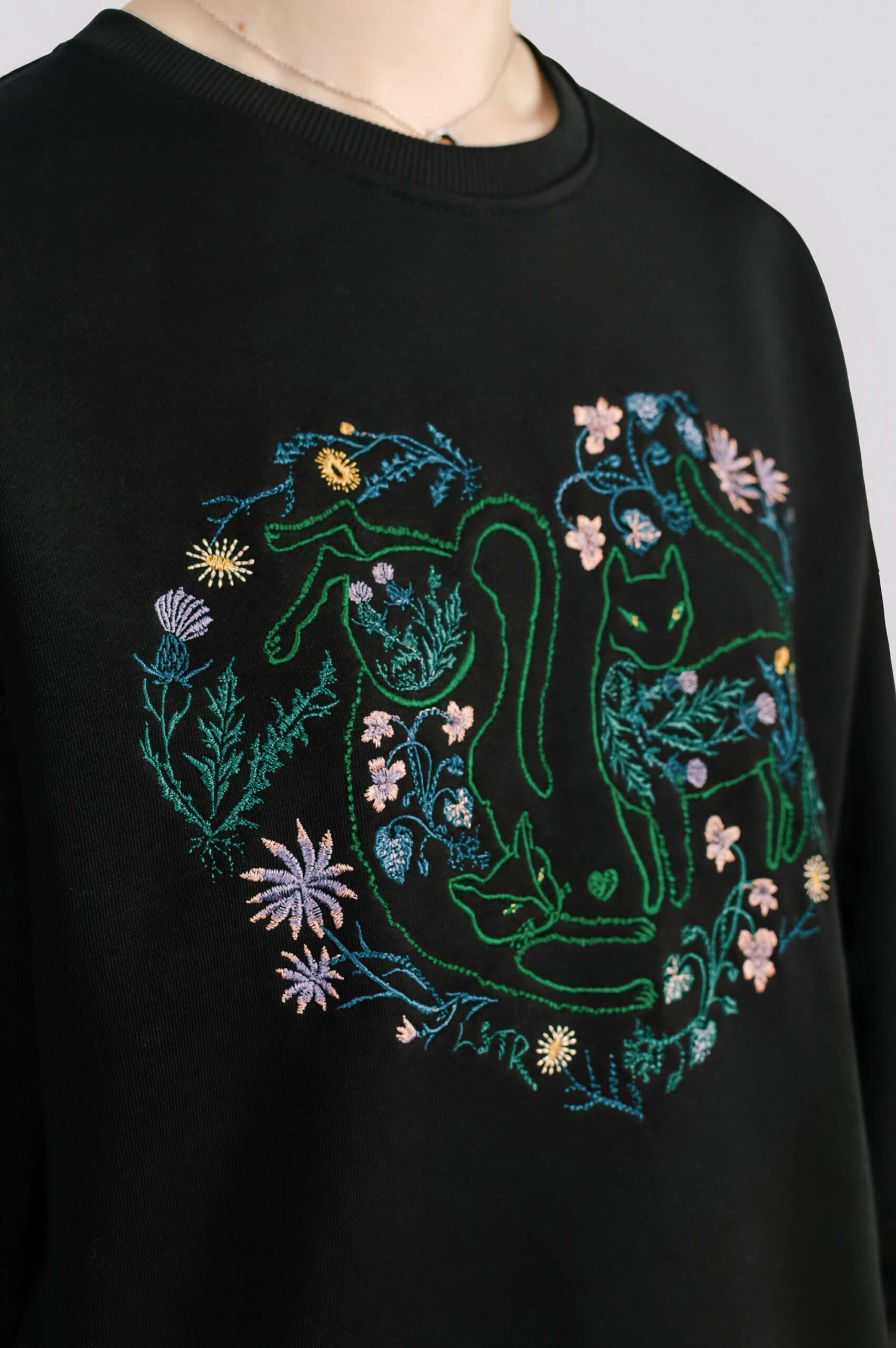 Світшот жаночы «Каханне, што мурчыць»