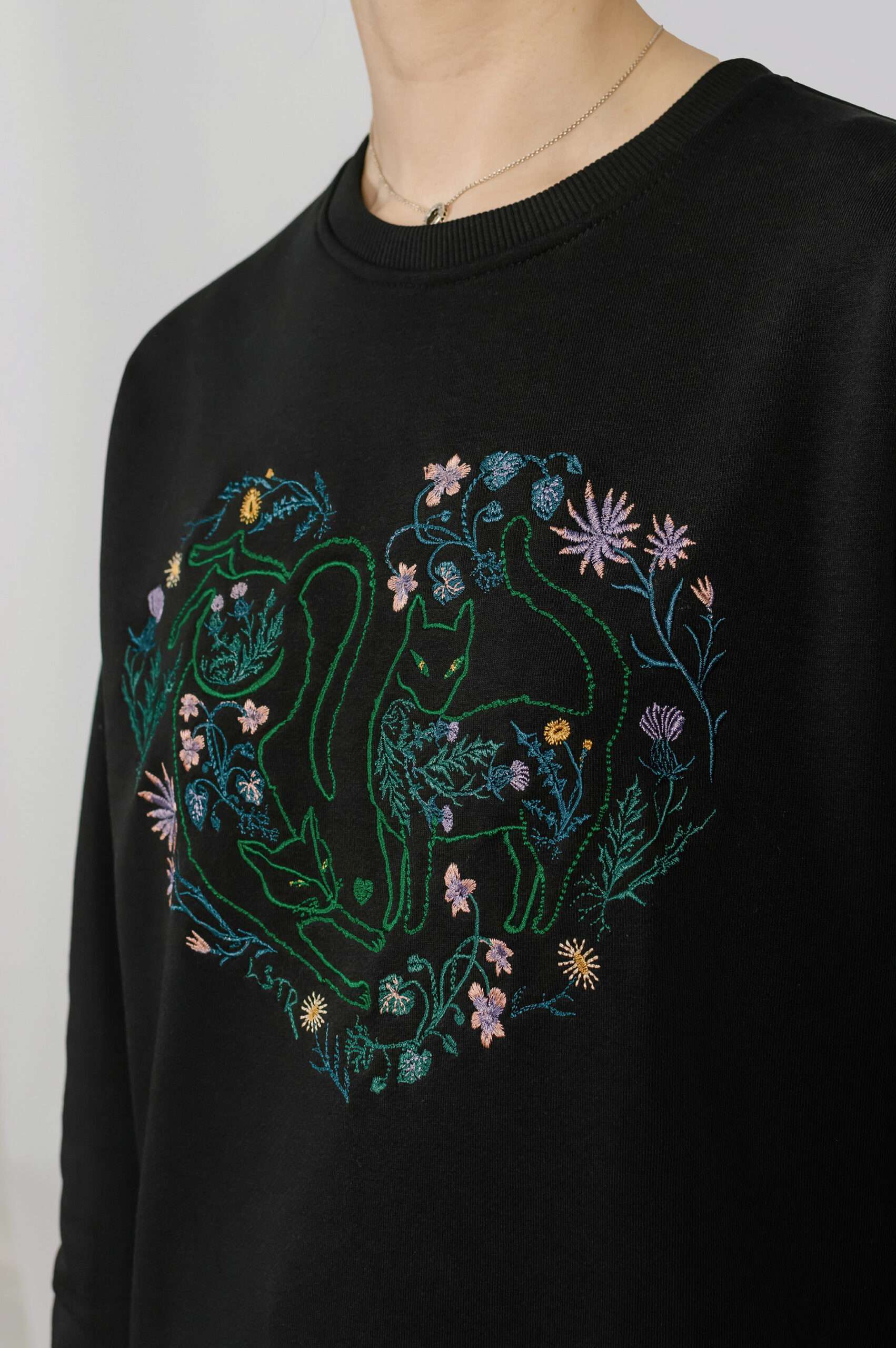 Світшот жаночы «Каханне, што мурчыць»