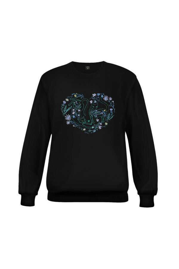 Світшот жаночы «Каханне, што мурчыць»