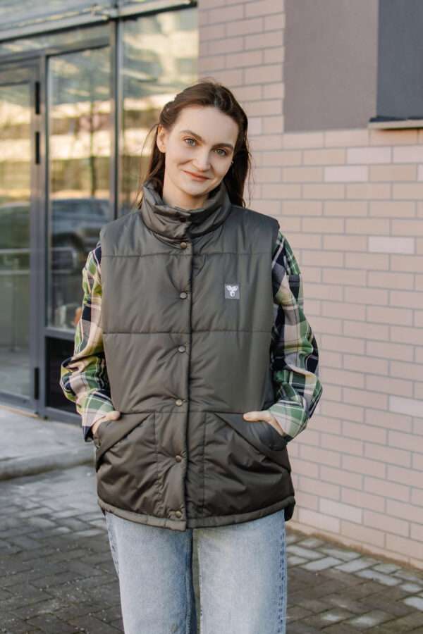 Камізэлька жаночая «Мапа» Шэра-зялёны