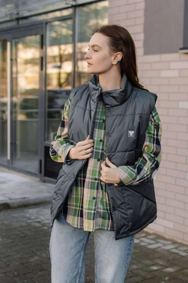 Камізэлька жаночая «Мапа» Шэра-сіні